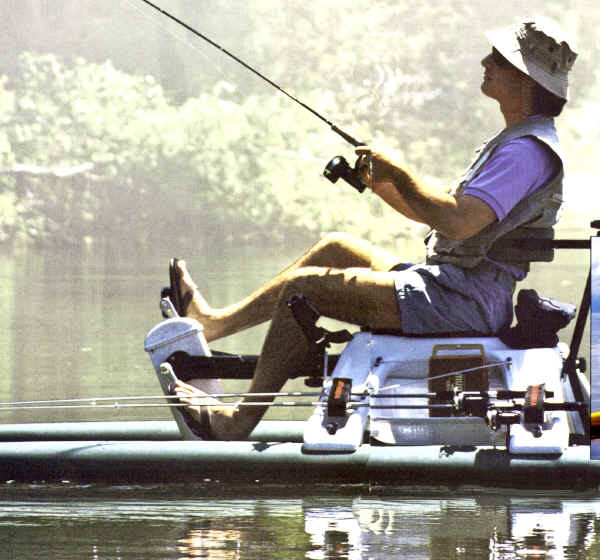 WaterBikes offer a full exercise workout when you include models with arm action. Arm action is removable. Comfortable all day cruising at top rated speeds. Made in USA.  Sportsman Model includes the following: Arm Action, Rear Zip Pouch, Side Pouches (2)